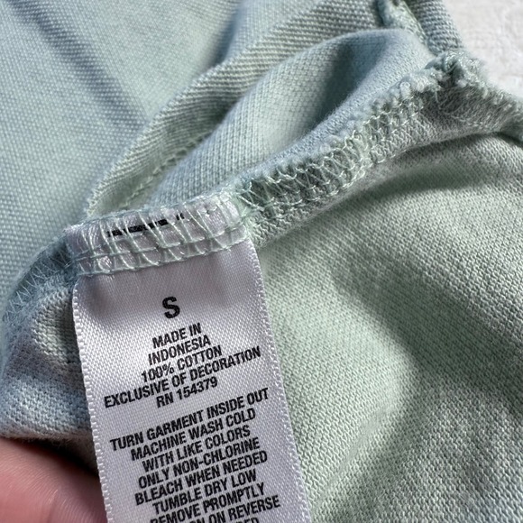 Aeropostale Mens Short Sleeve Bundle Polo Shirt Blue Red Mint Green Sz S Cotton - Picture 6 of 7